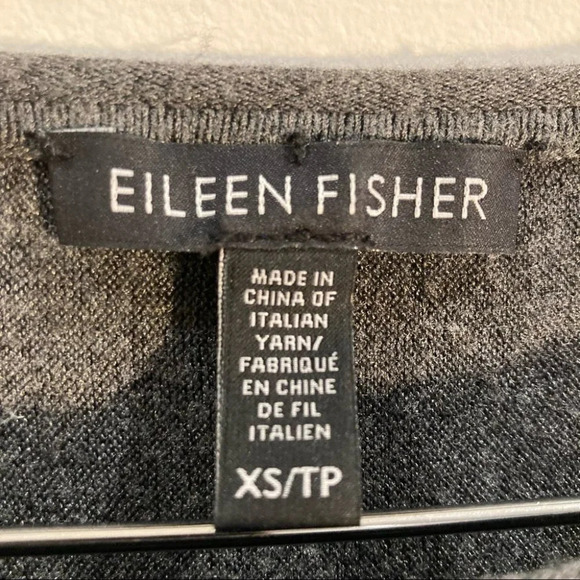 EILEEN FISHER Sz XS Oversized Very Soft Boat Neck Tunic Sweater - Picture 2 of 4